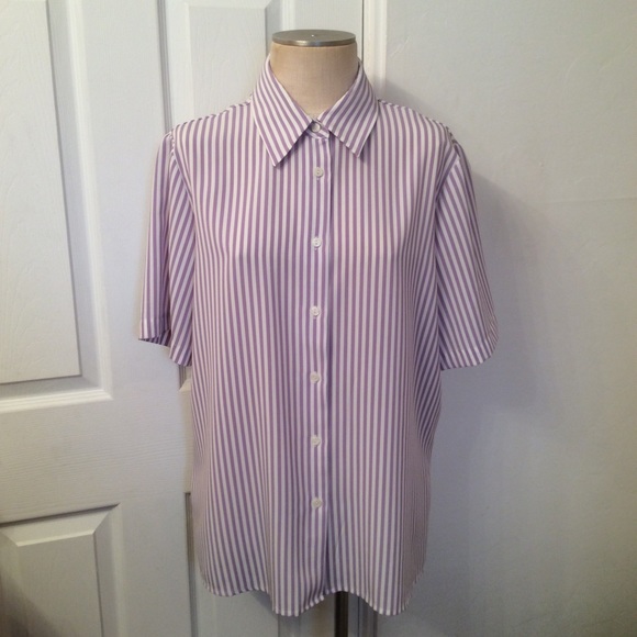 Liz Baker Tops - VINTAGE striped blouse.